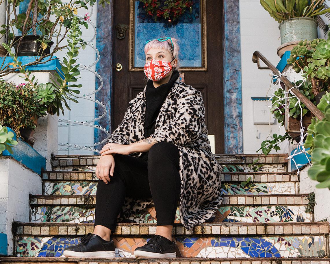 Housing War on The Water - Calli Carvajal sits on the stoop of her parent&#39;s home in San Francisco. Calli, a...