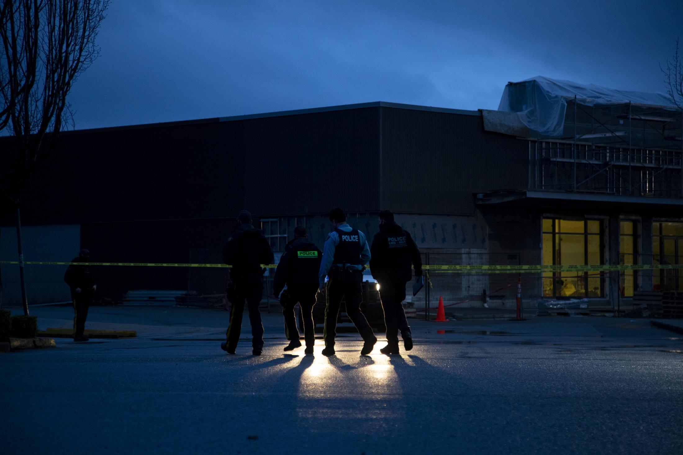 A woman was killed and six hospitalized after a suspect stabbed multiple people in Lynn Valley in North Vancouver, B.C., on Saturday, March 27, 2021.
