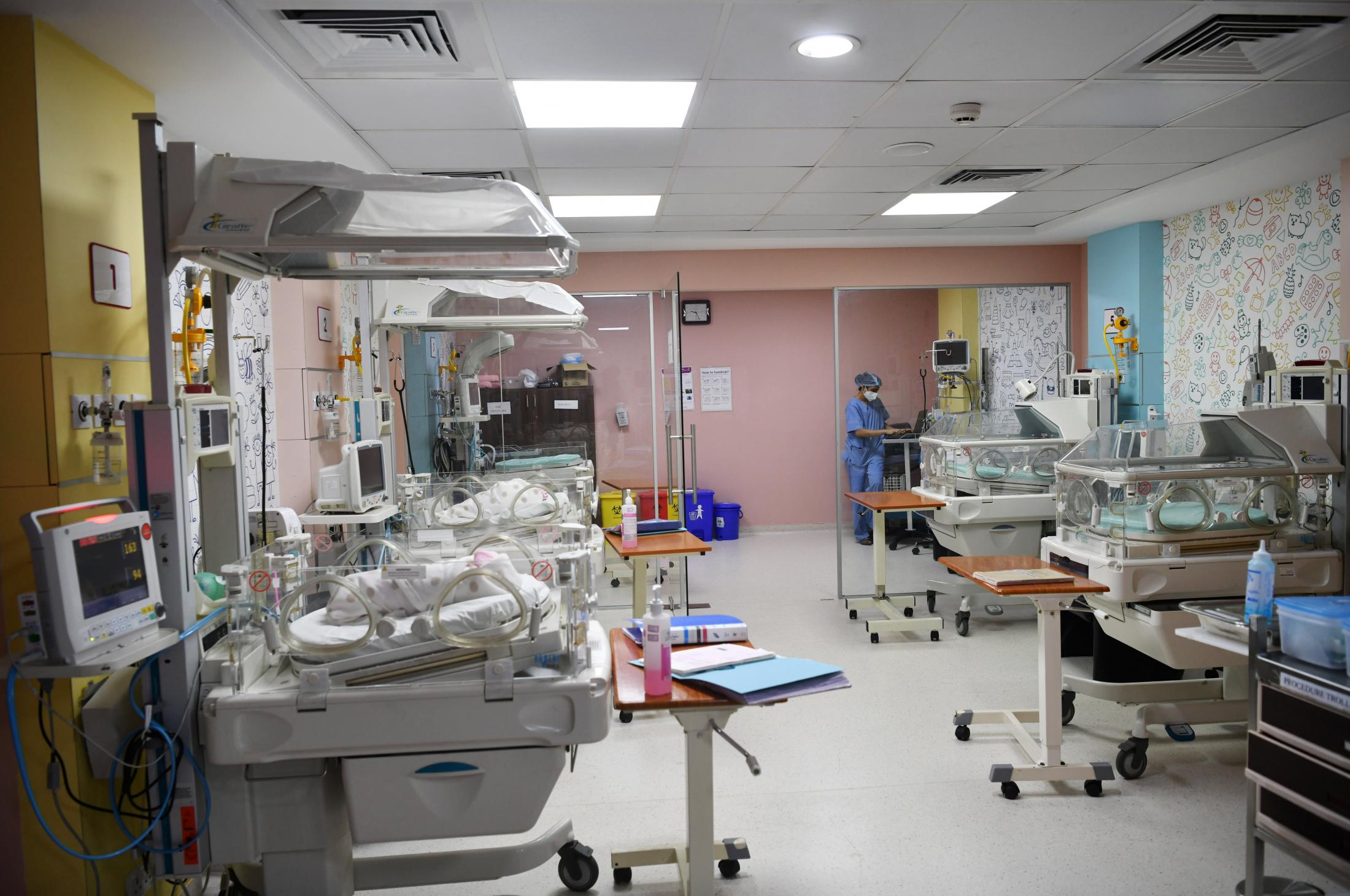 Doctors in the NICU have been busy attending to premature, ill or babies who&#39;s mothers have tested positive for Covid-19