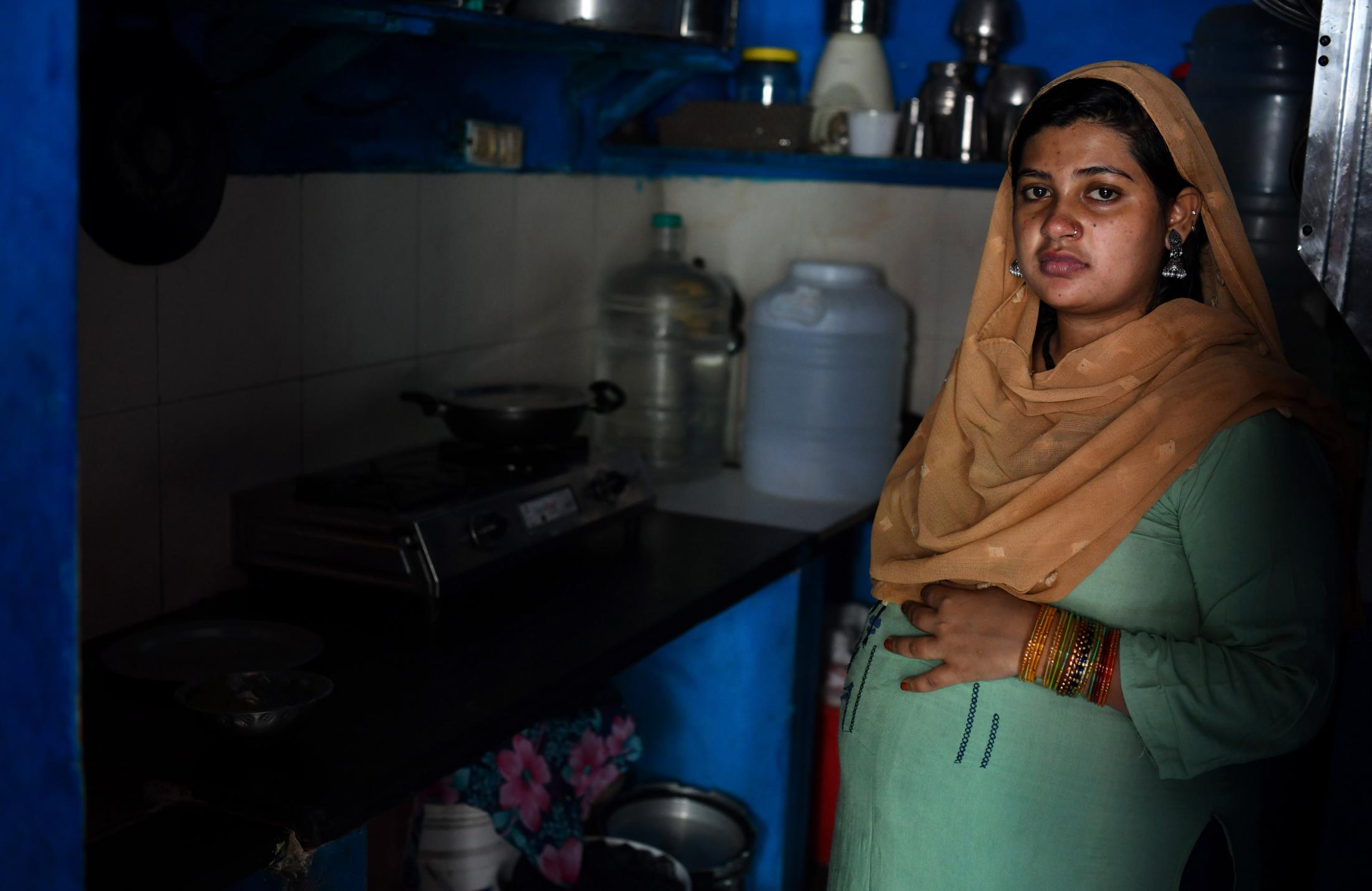 Simran (19) got married a year ago and moved into her mother&rsquo;s house before the lockdown was announced during the second wave. She said &ldquo;My husband&rsquo;s house is 10 kms from here and visits me for a few hours every 15 days or so. I miss him and wish he could be around more during the last stages of my pregnancy.&rdquo;