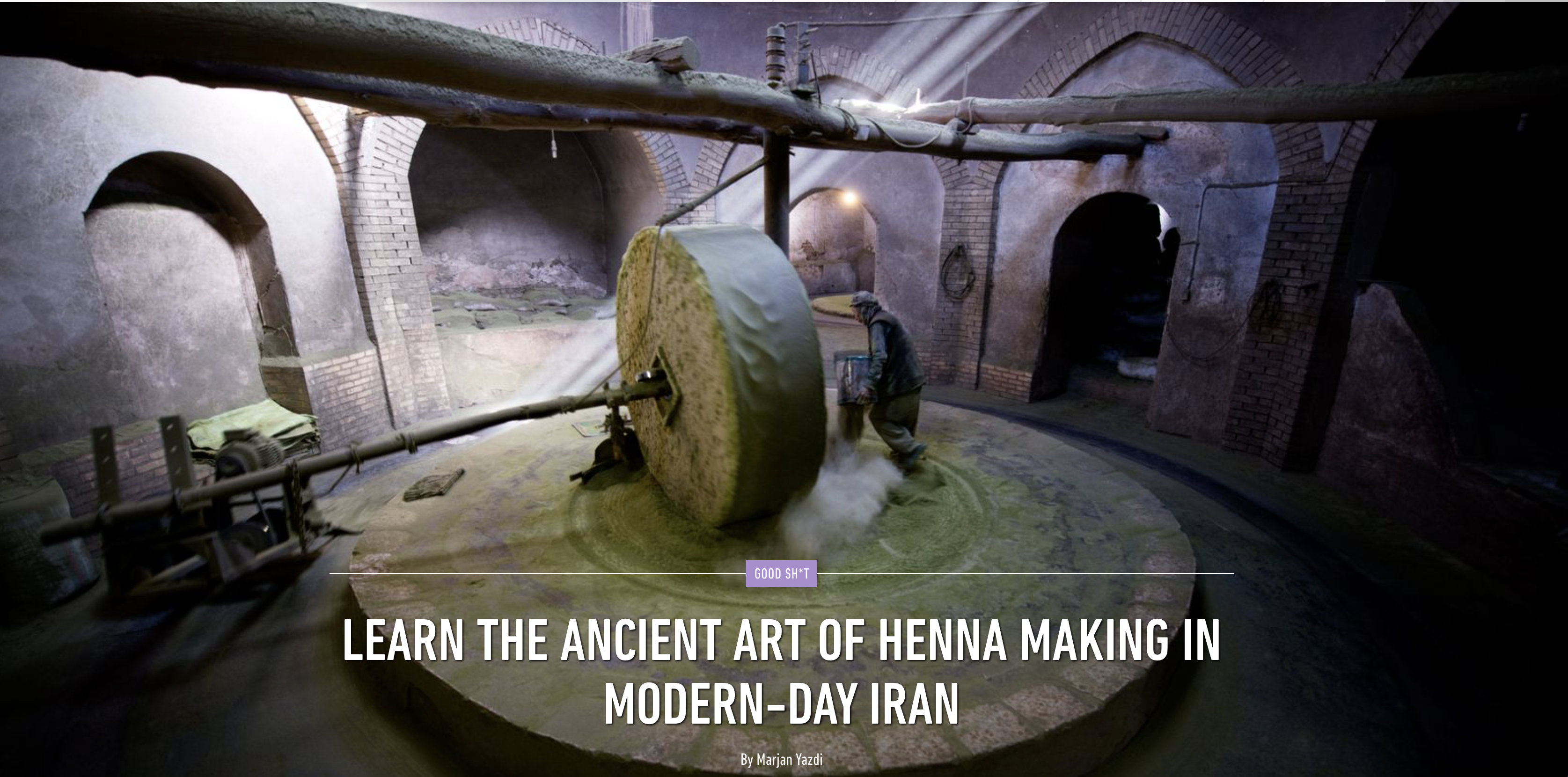 Learn The Ancient Art Of Henna Making In Modern-Day Iran