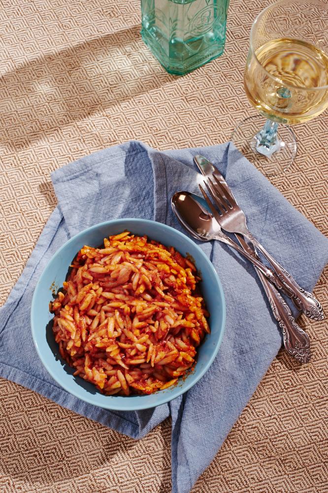 Tomato orzo. Vegetarian pasta d... Greek Orthodox Lent.&nbsp;