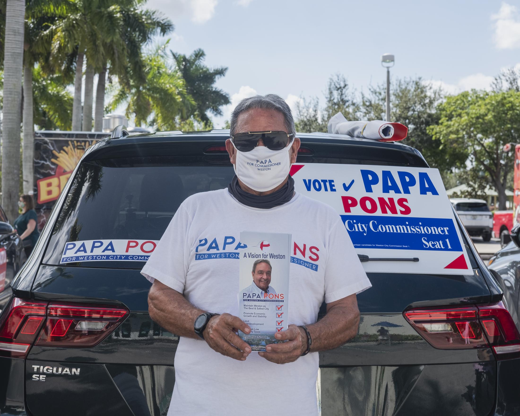 Weston, Fl. 2020 Election: Early Voters -  Papa Pons; Weston resident running for City Commissioner...