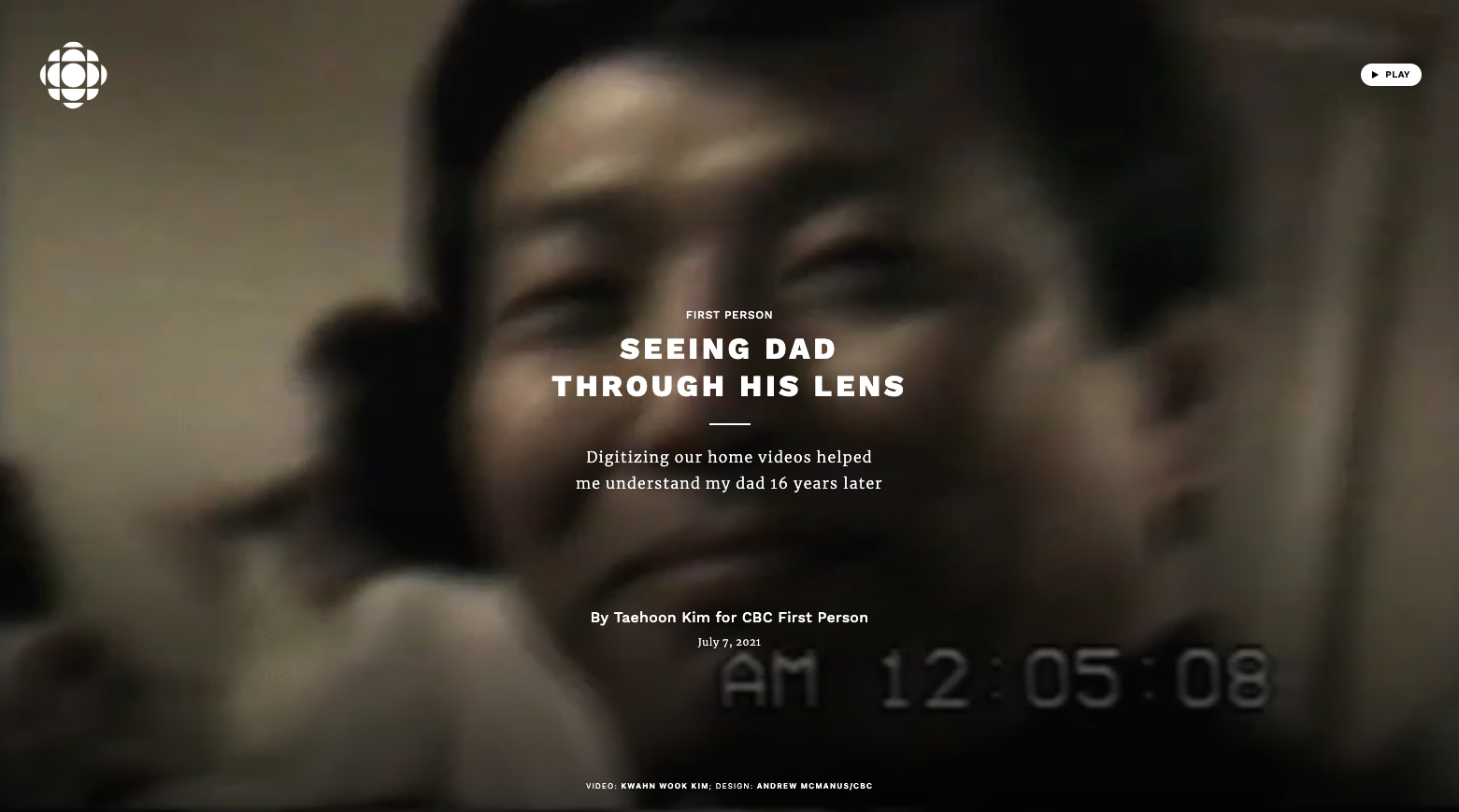  Seeing Dad Through His Lens (CBC)