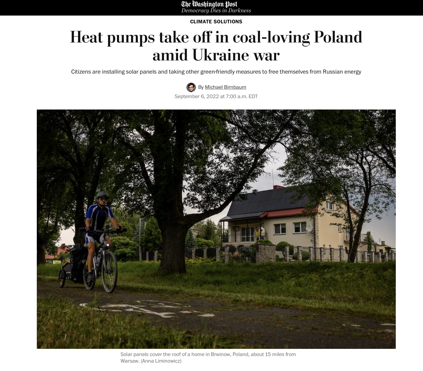 Heat pumps take off in coal-loving Poland amid Ukraine war