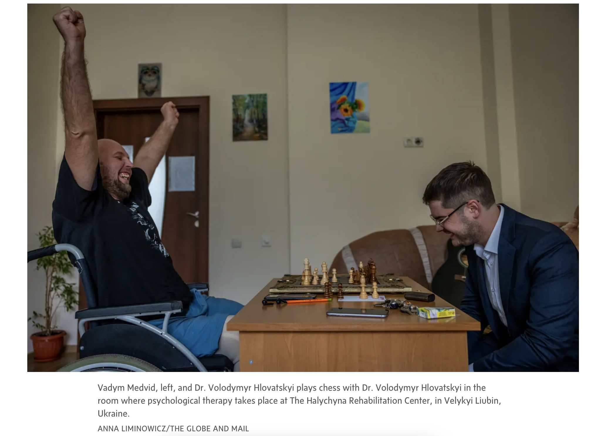 At a rehab centre in Ukraine, soldiers who have lost limbs learn how to restart their lives