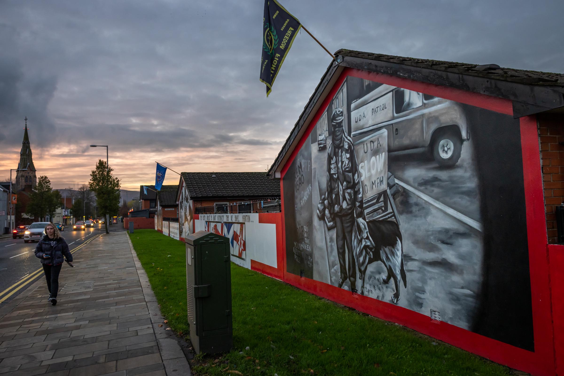 BELFAST- for The Globe&Mail - 11.22.2022 Belfast, Northern Ireland. Murals honouring...
