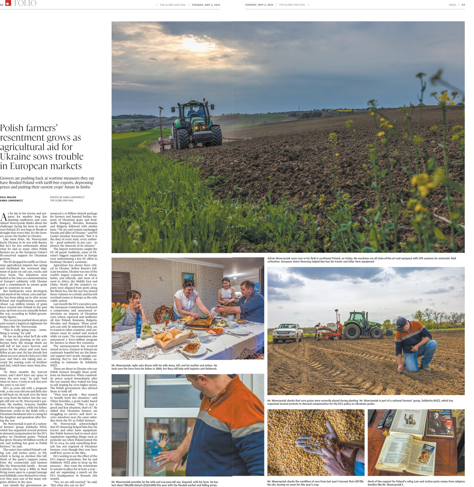 SOWING TROUBLE IN POLISH SOIL- for The Globe&Mail