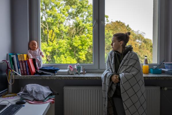 Image from "MY LIFE IS IN DANGER" - for NYTimes - 10.11.2023, Olesnica, Poland.  Gizela Jagielska, 44,...