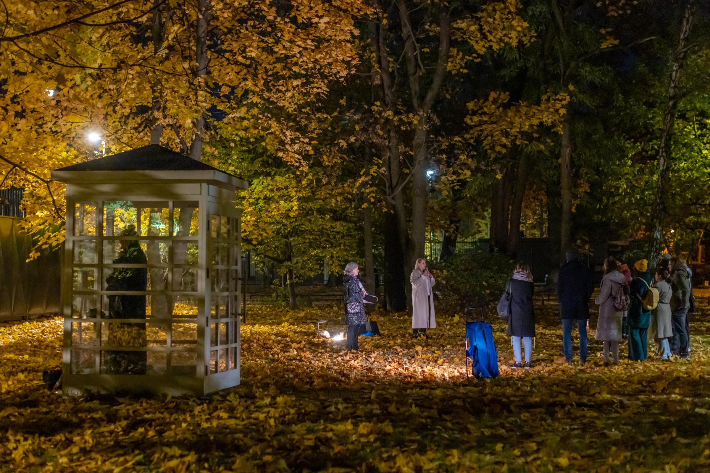 THE INSTITUTE FOR THE GOOD DEATH-for the Guardian - 01.11.2023 Warsaw, Poland. The Wind Phone Booth, where...