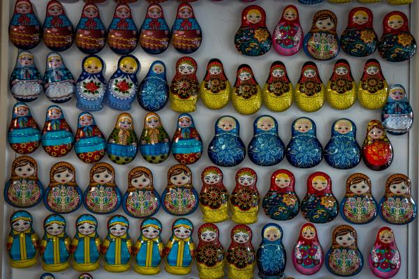 Image from I THINK ABOUT IT EVERY DAY -  Matryoshka (Russian doll) are a set of wooden dolls of...