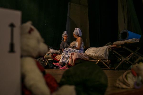 Image from OVER THE BORDER - Ukrainian House, which has been turned into a shelter for...