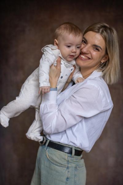 Image from OVER THE BORDER - 02.03.2024 Przemysl, Poland.  Ivanna’s fourth child,...
