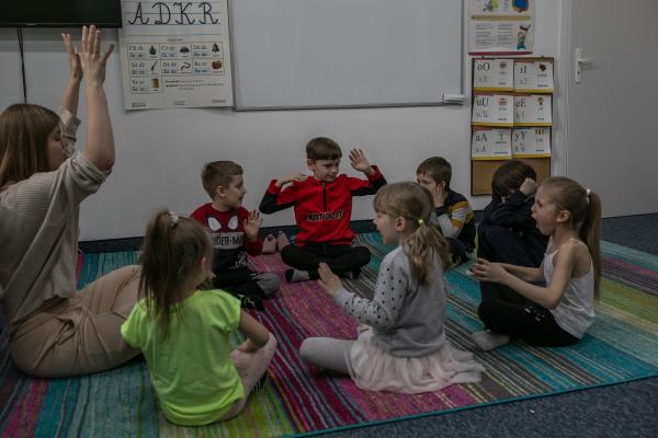 Image from OVER THE BORDER - Music classes with children from Ukraine. Some of the...