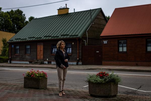 Image from SUWAŁKI GAP-for The Guardian and The Wall Street Journal - Ewa Sidorek, former mayor who grew up in Suwalki. 