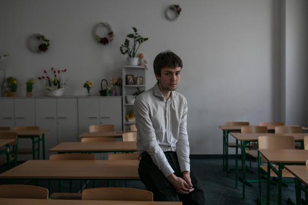Image from OVER THE BORDER - Sawa Skrobot, 18, is student at St. Stanisław Kostka...