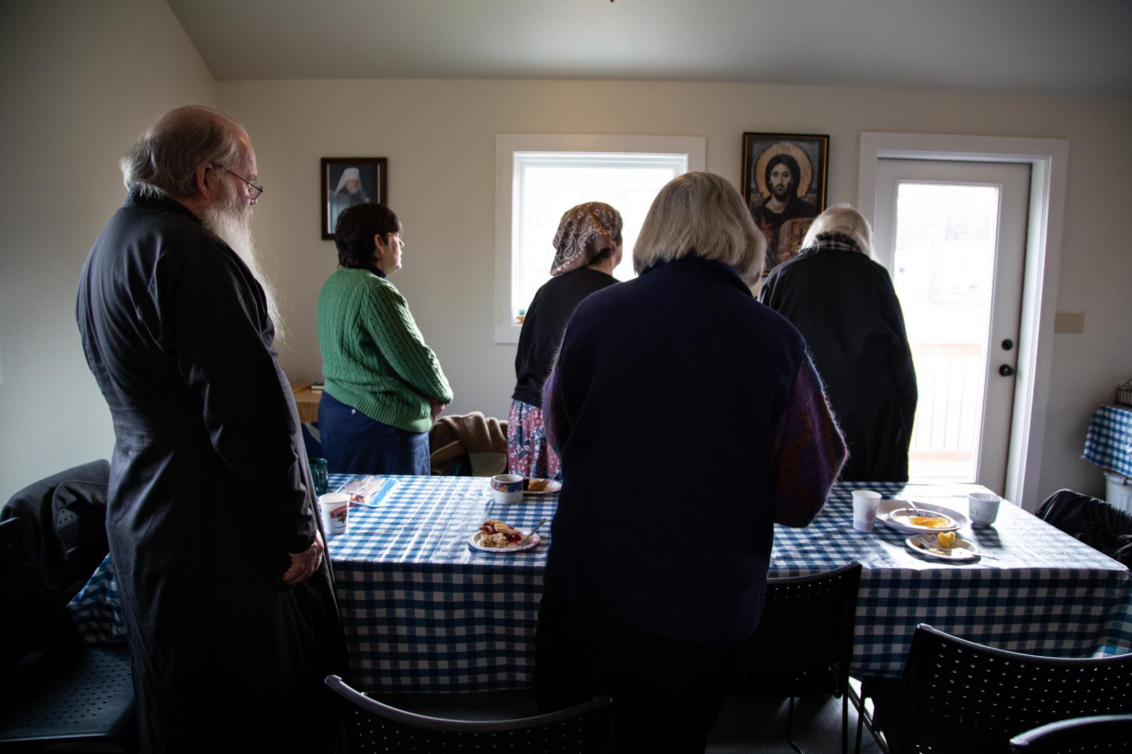 On Sunday&#39;s after church the community gathers for lunch, Agusta, Maine, 2014.