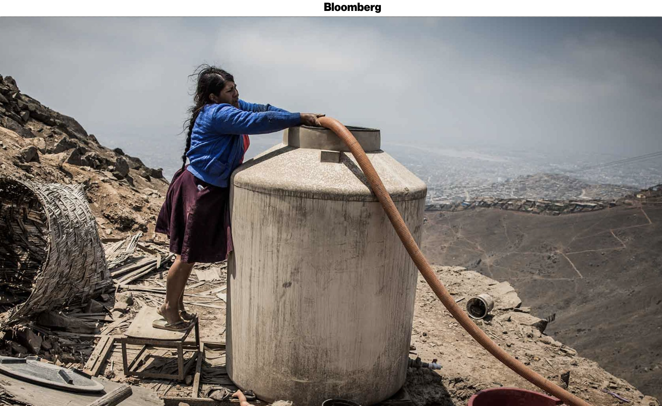 on Bloomberg Businessweek: Lima's Poorest Residents Are Buying Drinking Water From a Truck