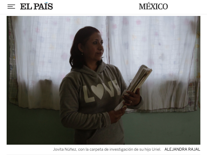 for El Pais: Jovita´s fight: Trying to release her son from prison...