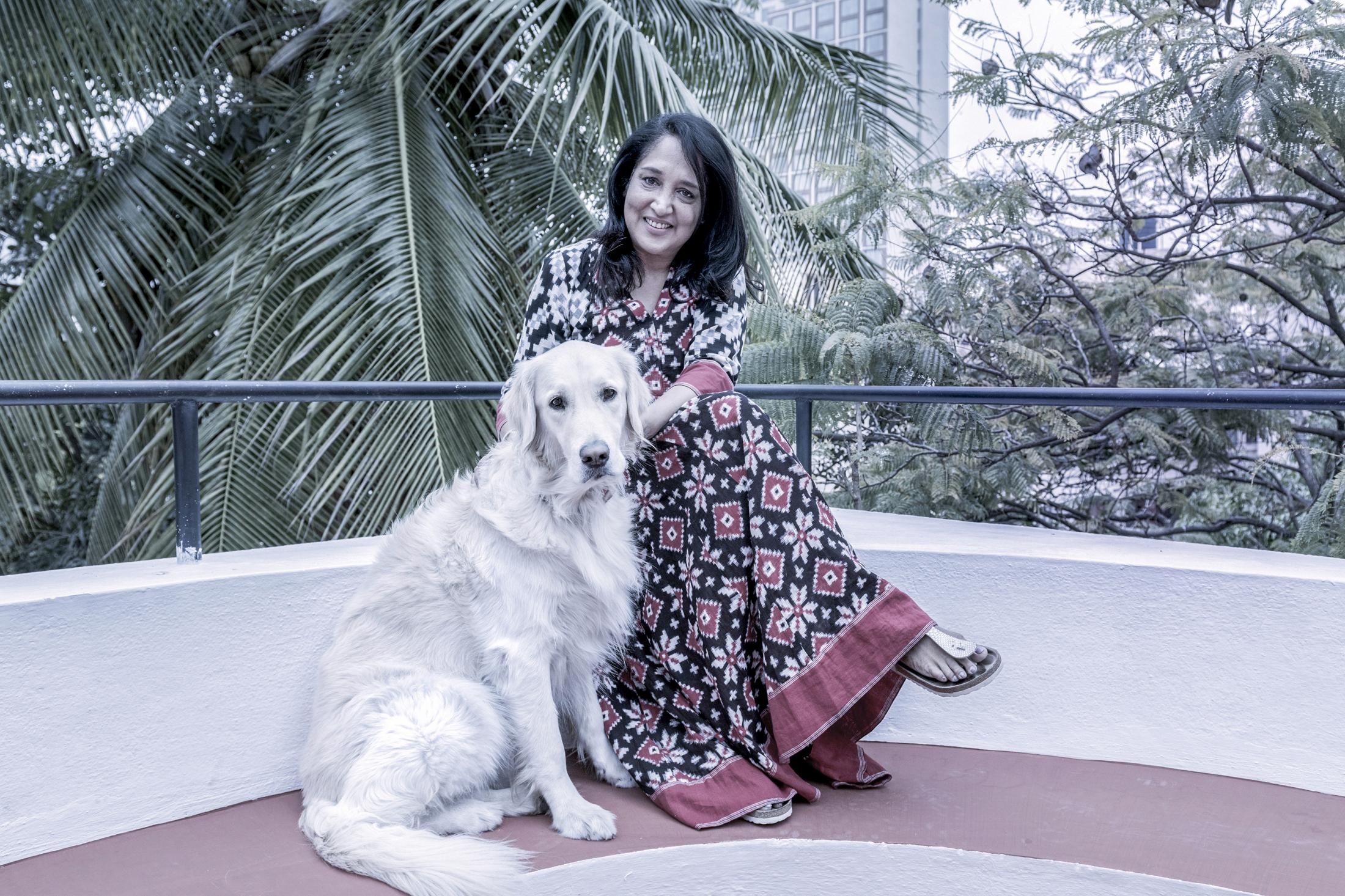 City Of Techies - Krishnamani poses with her pet Nala. She has been a...