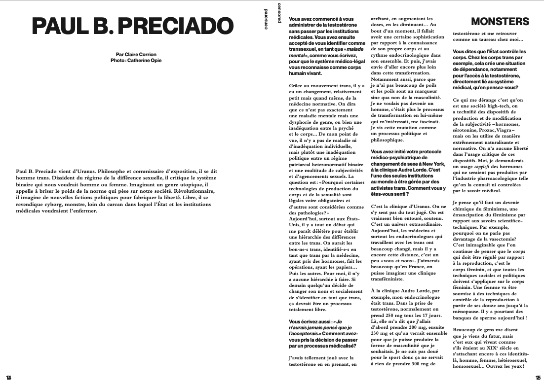 Paul B. Preciado - Interview
