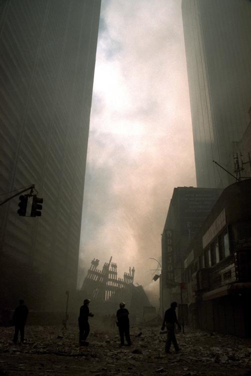 9/11 - Terrorist attack on World Trade Center. Wreckage of the...