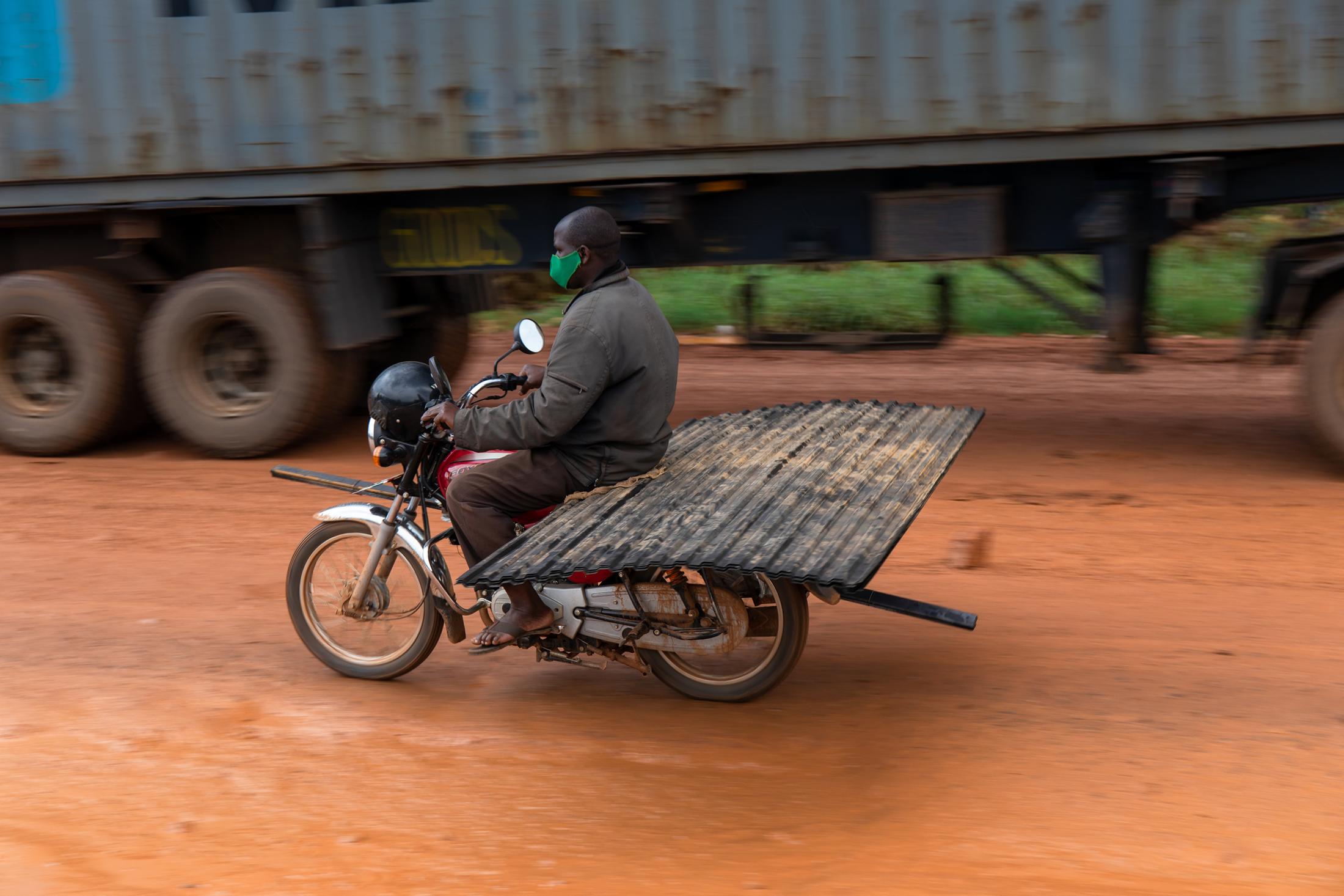 Domestic Express - Materials have to be delivered and work has to be accomplished a rider speeds to his destination.