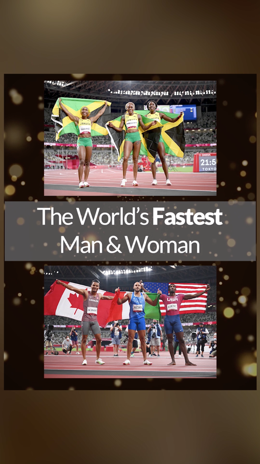 social media production - The World's Fastest Man & Woman
