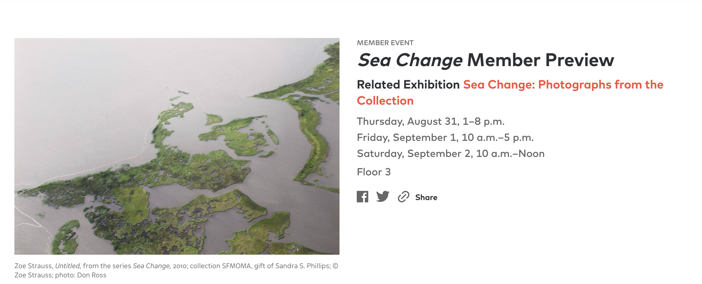 SFMOMA: Sea Change: Photographs from the Collection