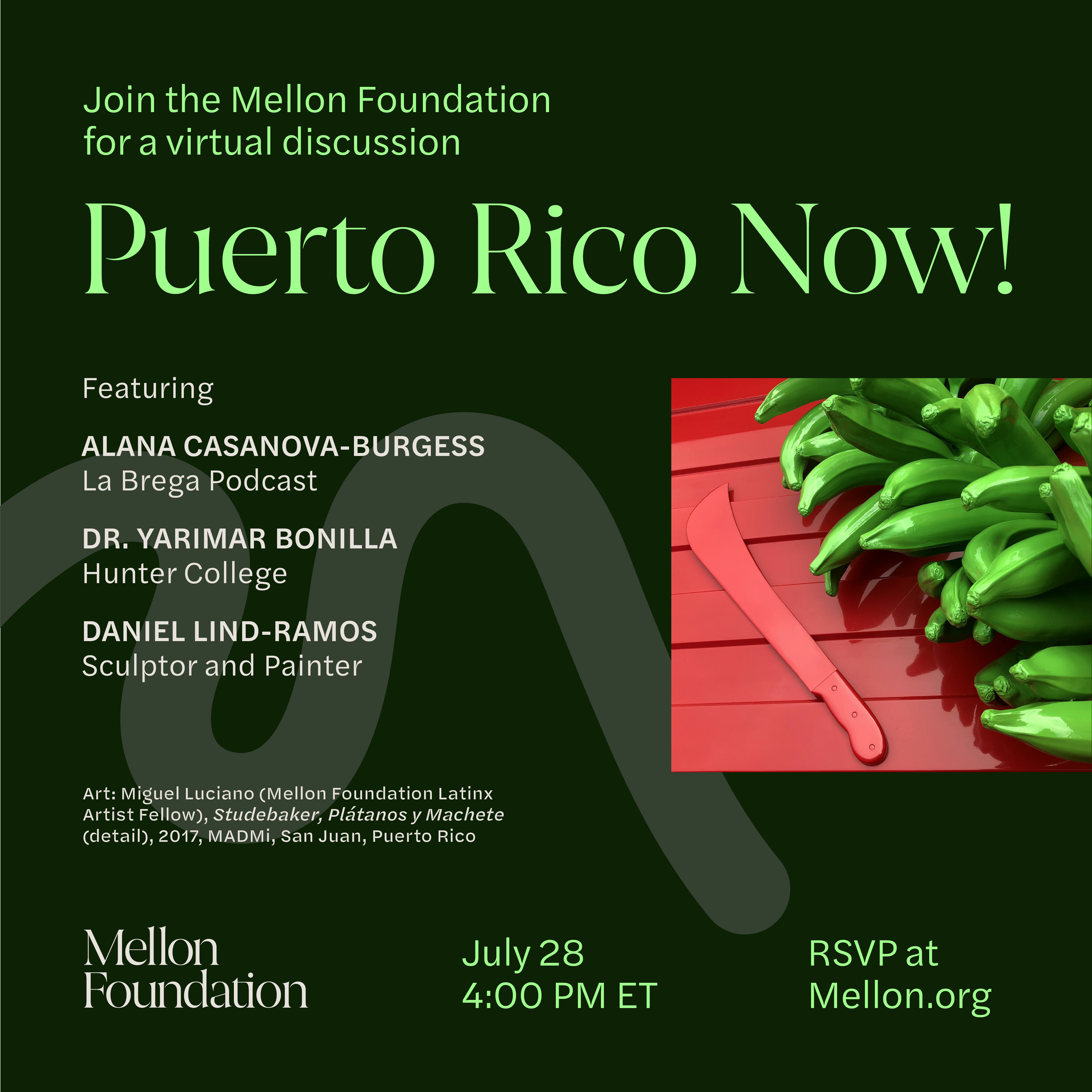 The Mellon Foundation invites you to Puerto Rico Now! –– An Online Event