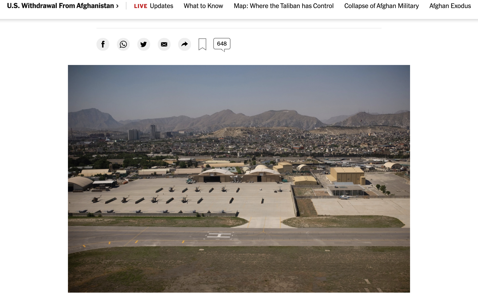 Thumbnail of The military side of Hamid Karza_na Hayeri for The New York Times