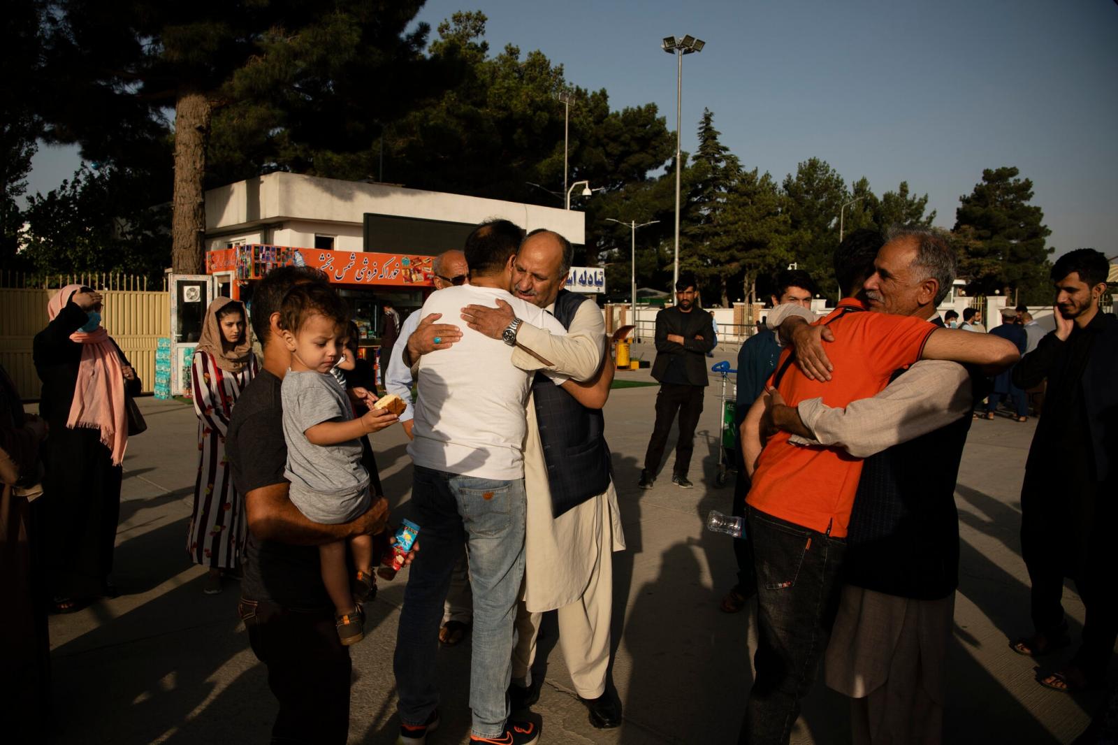 Families saying their goodbyes ...a Hayeri for The New York Times