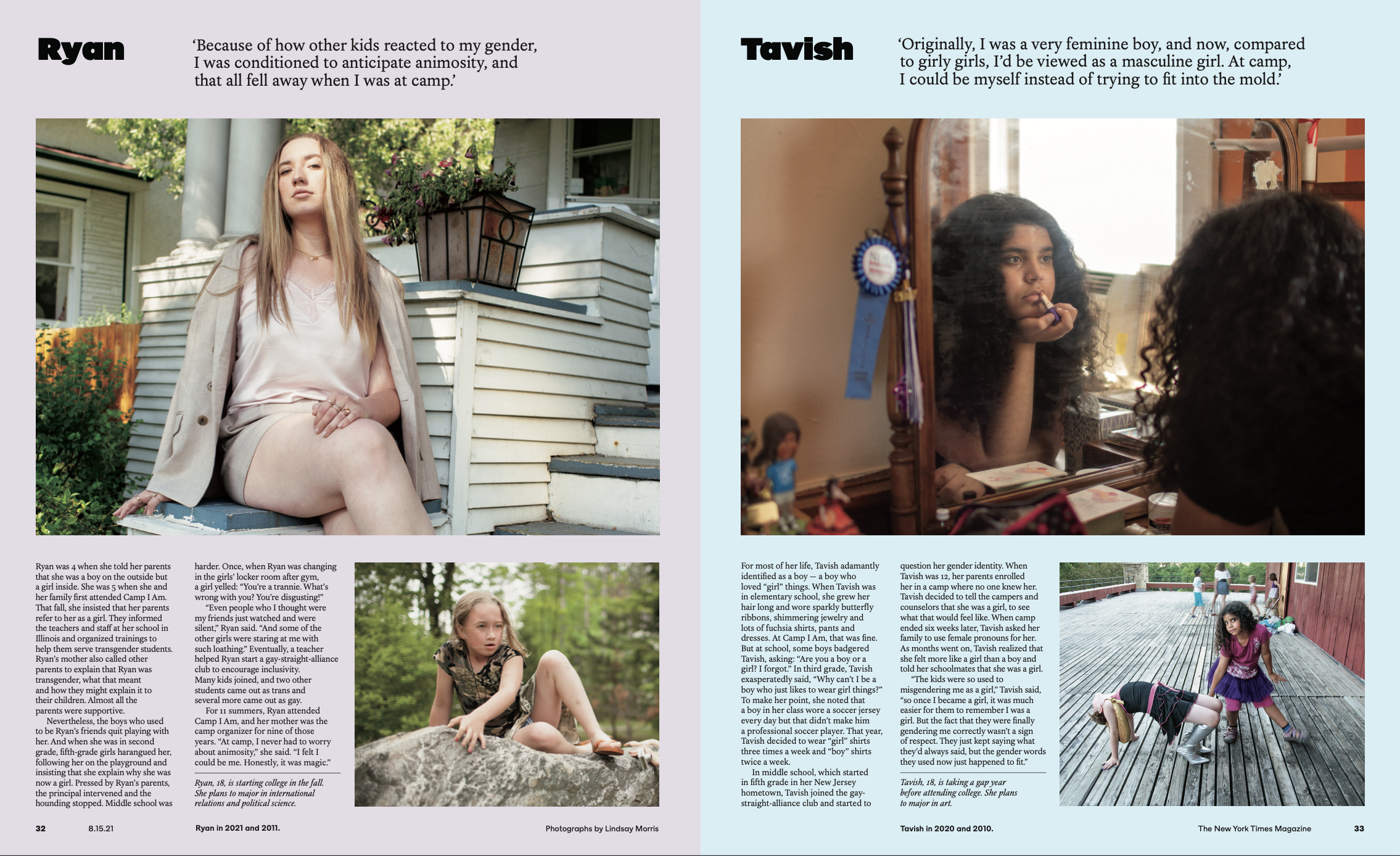 The New York Times Magazine: The Kids of Camp I Am, a Decade Later