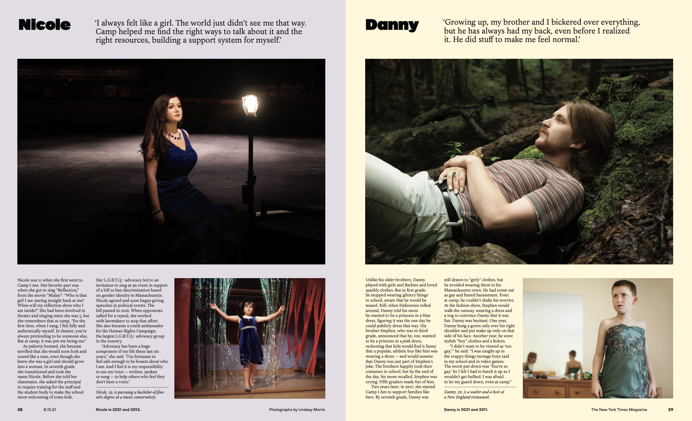 The New York Times Magazine: The Kids of Camp I Am, a Decade Later