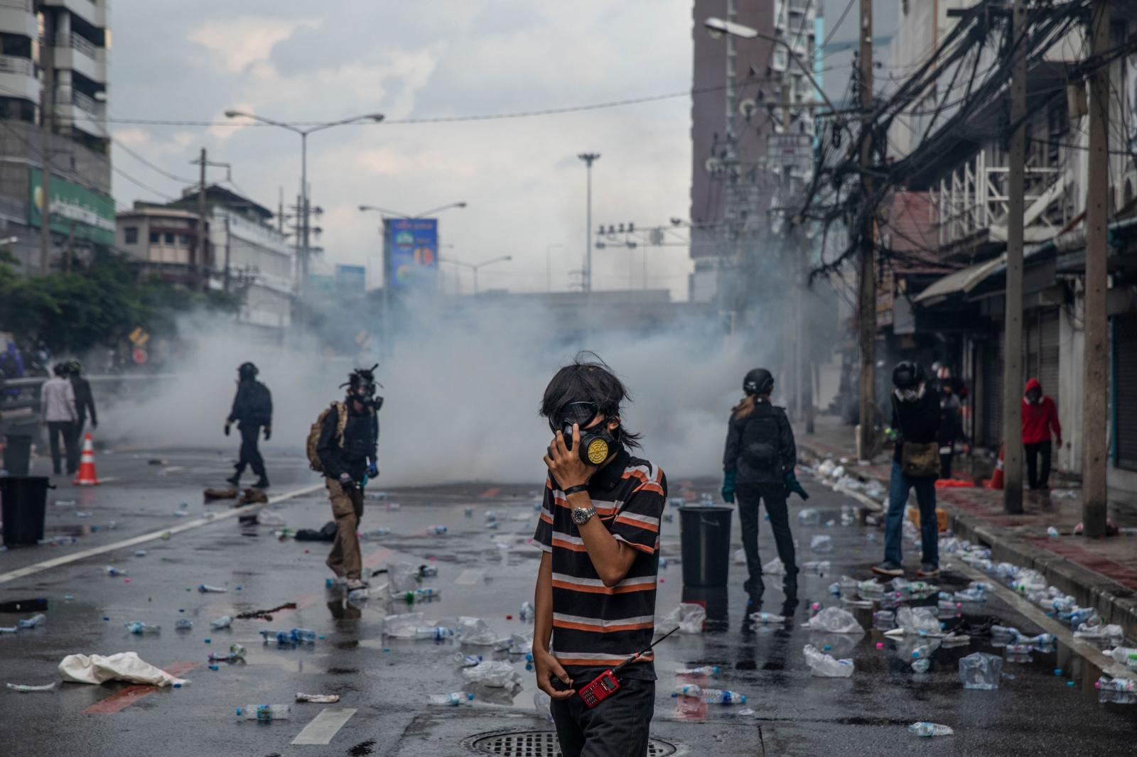 Bangkok Protests Turn Violent Over Mishandling Of Covid-19