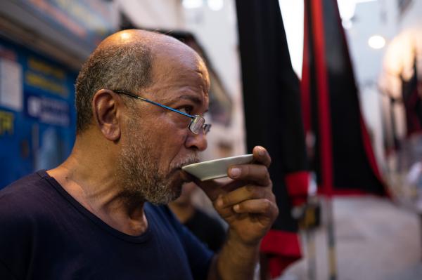 Ashura - Ashura - he demonstrates how to drink tea from the saucer because it cools down faster and wont...