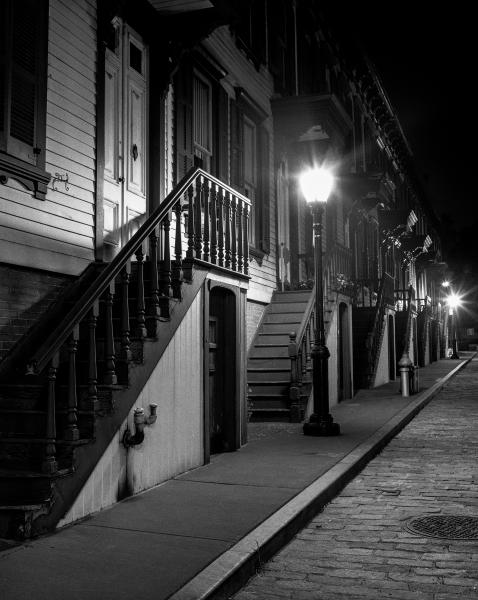 Image from Harlem Nocturnal -    Steps Up, Jumel Terrace August 2002   