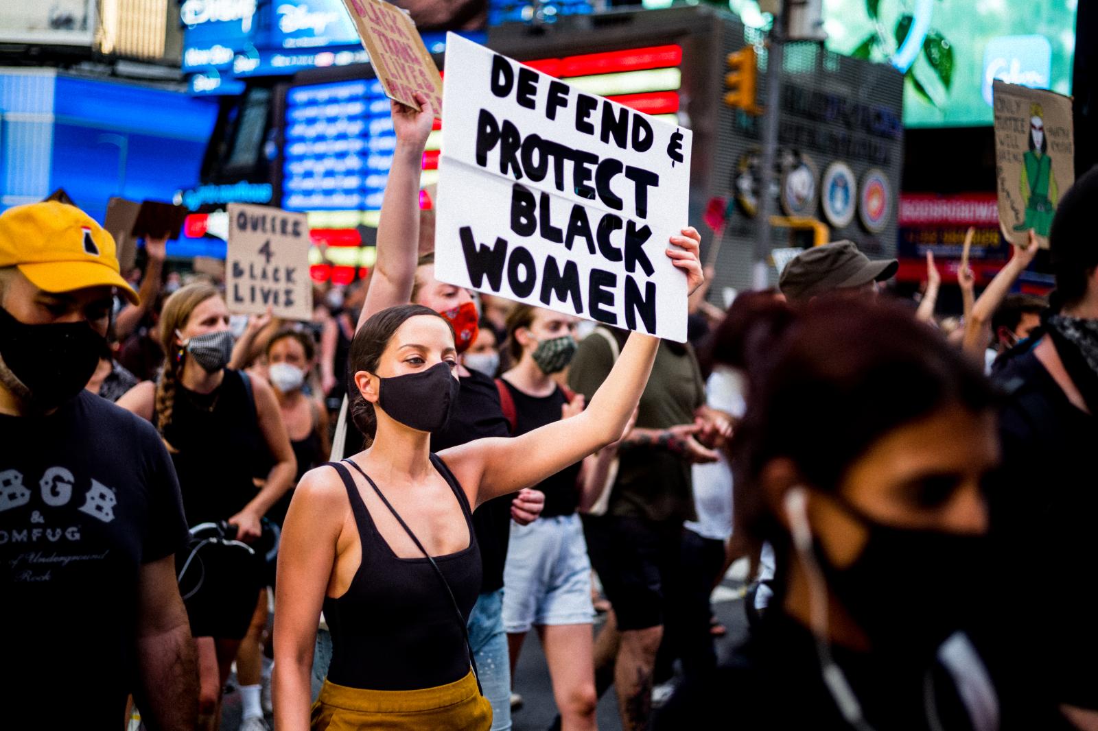 Black Lives Matter -  July 26, 2020  7th Avenue/Times Square, Manhattan NYC 