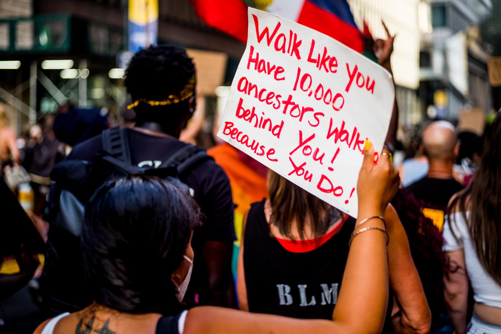 Image from Black Lives Matter -  July 26, 2020  Times Square/42nd Street, Manhattan NYC 
