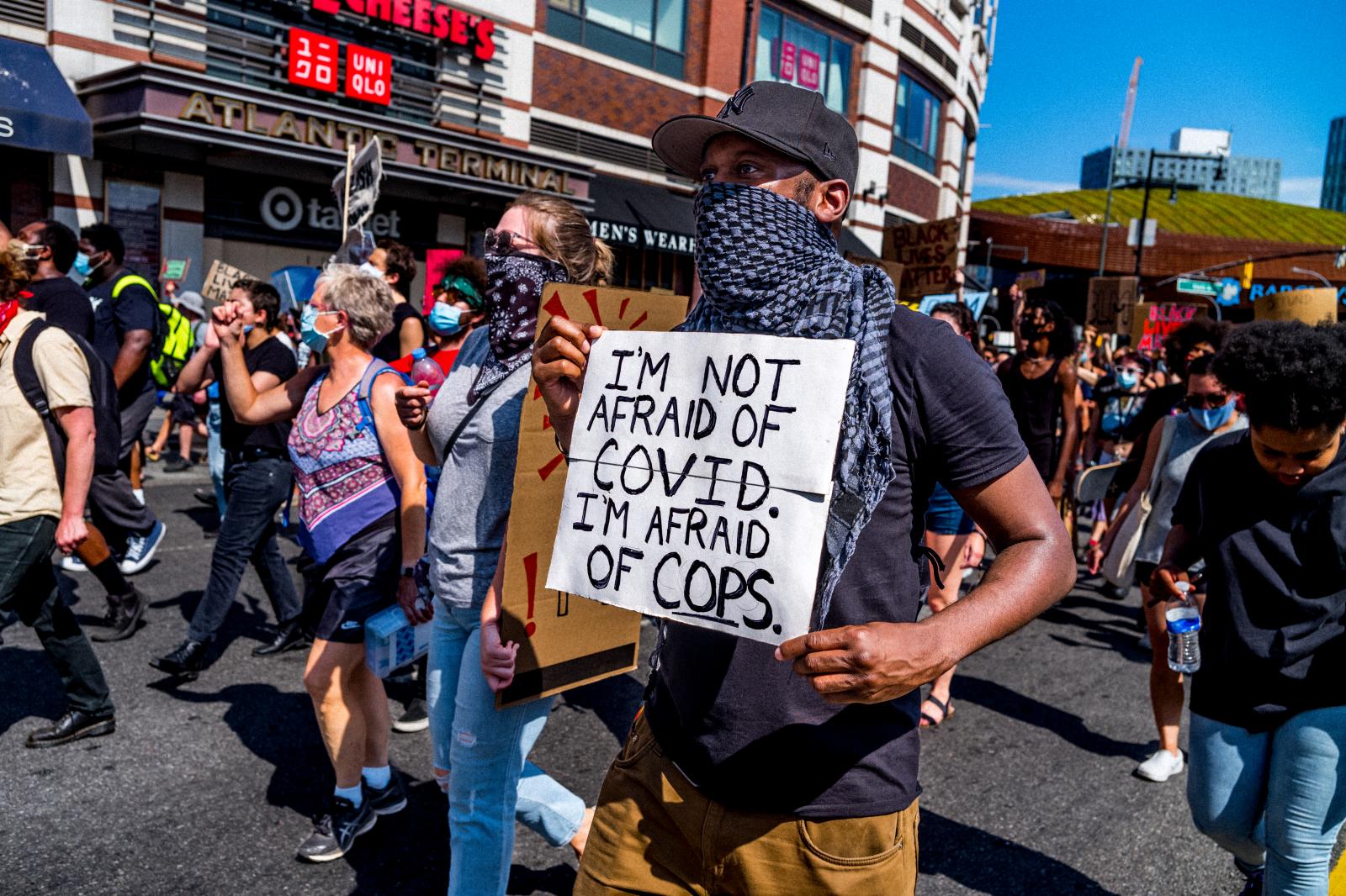 Image from Black Lives Matter -  June 19, 2020  Flatbush Avenue, Downtown Brooklyn NYC 
