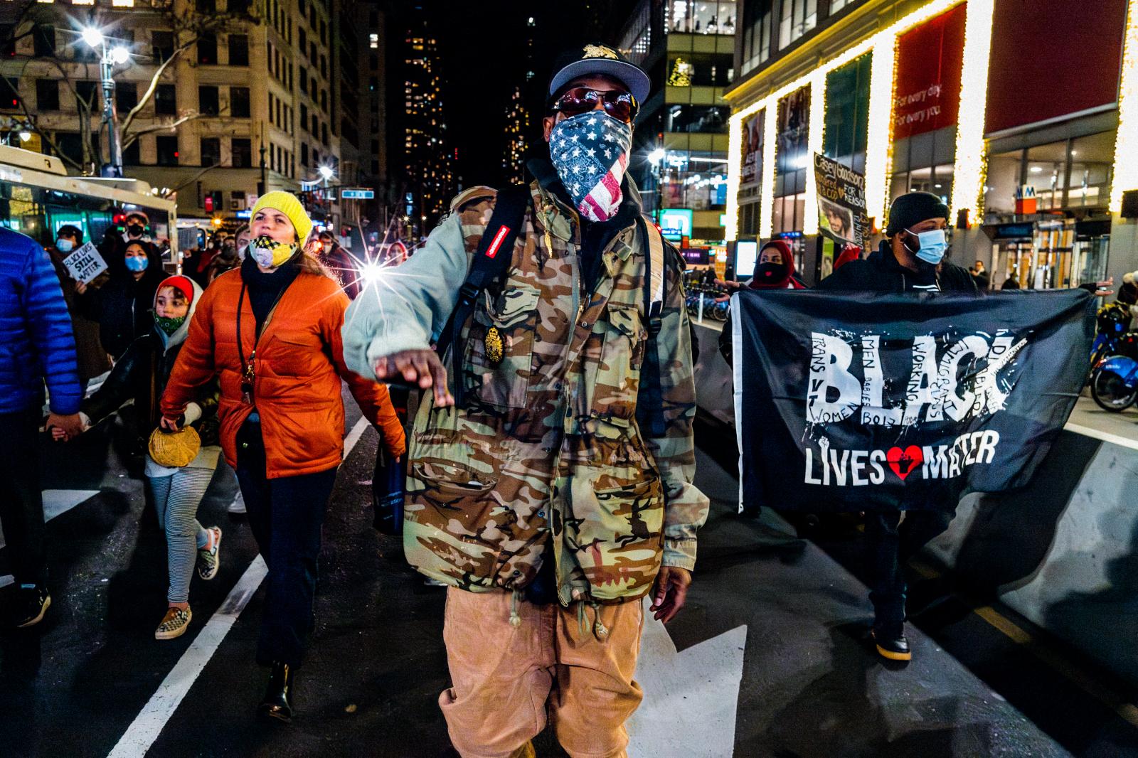 Image from Black Lives Matter -  December 10, 2020  Greeley Square/32nd Street, Manhattan...