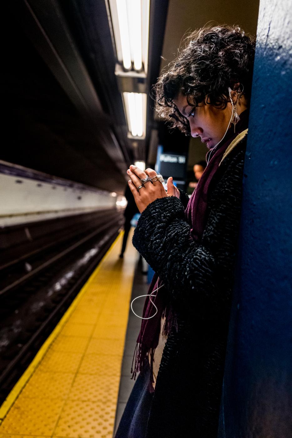Image from Street Photography/Color Works -  Fulton Street Station, Manhattan NYC  March 2016 