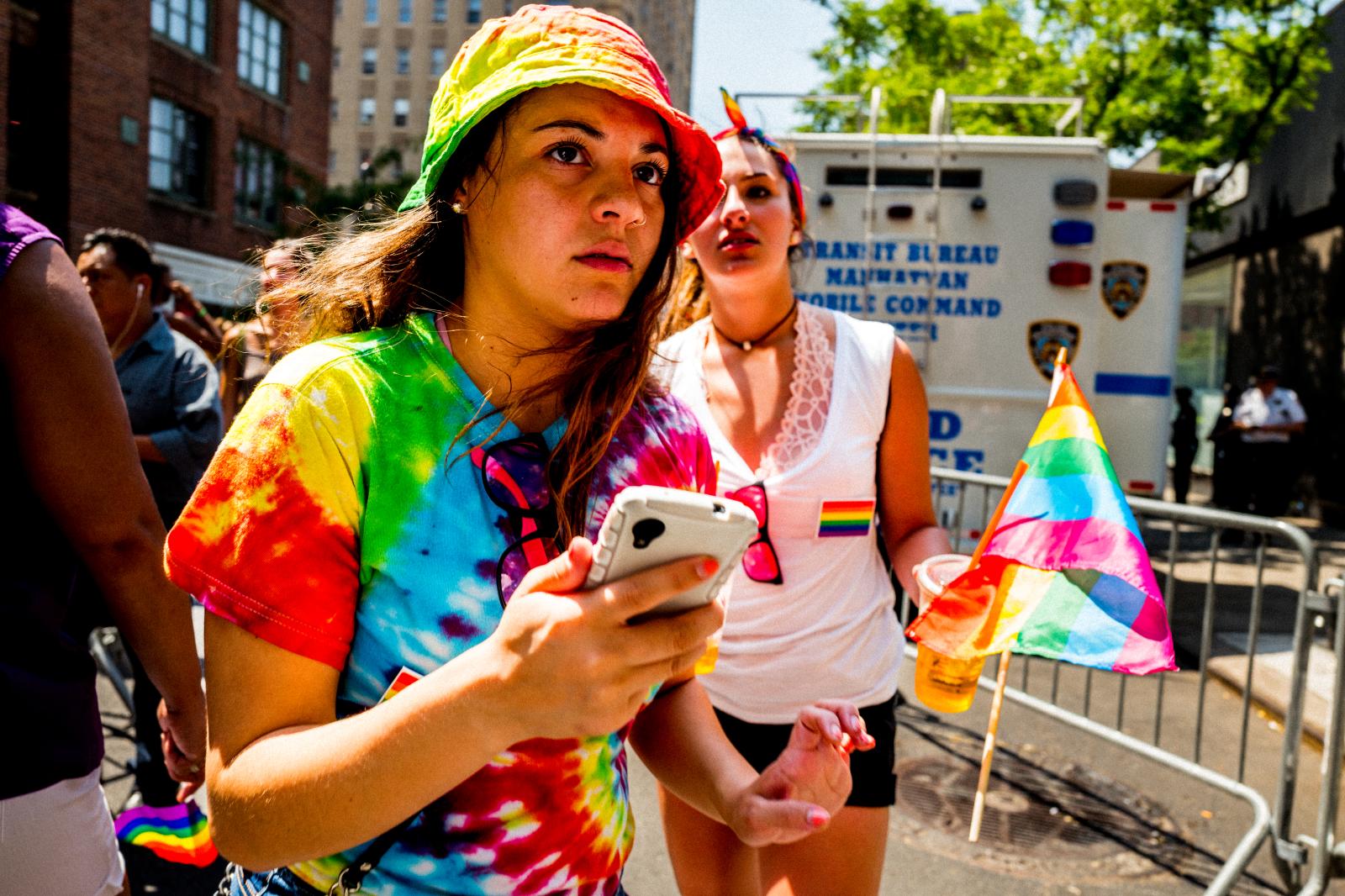 Image from Street Photography/Color Works -  NYC Pride March/Greenwich Village, New York City  June...