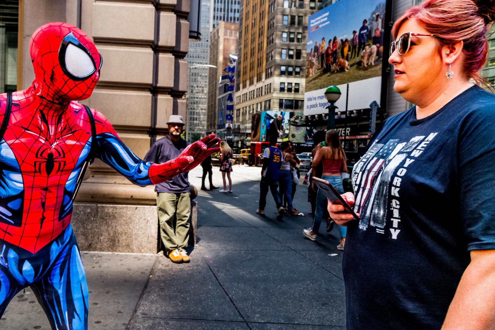 Image from Street Photography/Color Works -  Broadway/42nd Street, Manhattan NYC  July 2019 
