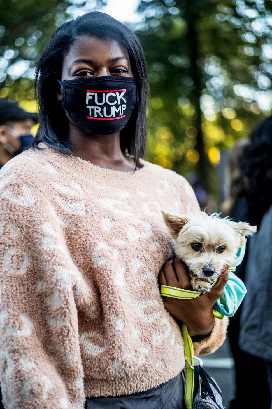 Image from Black Lives Matter -  October 17, 2020  State of Emergency Rally at Trump...