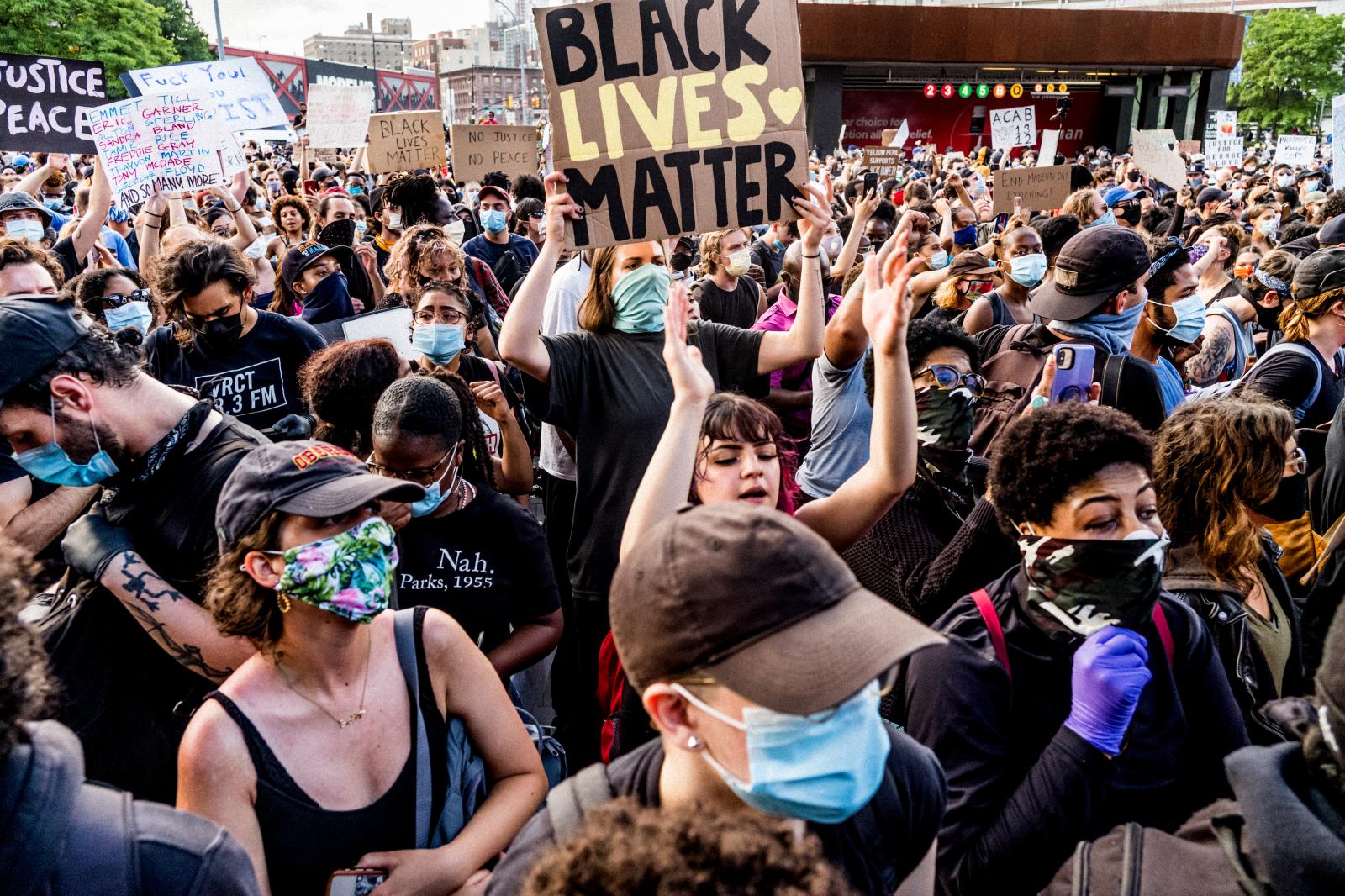 Image from Black Lives Matter -  May 29, 2020  Barclays Center, Brooklyn NYC  (This was...