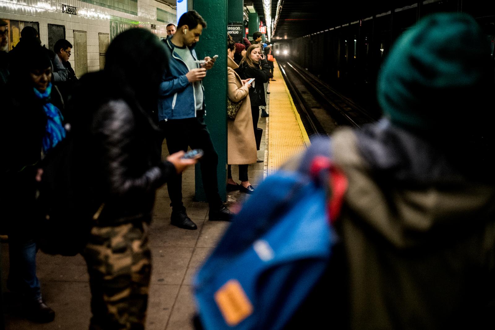 Morning rush hour, last onsite...rain/NYC Subway March 03, 2020 