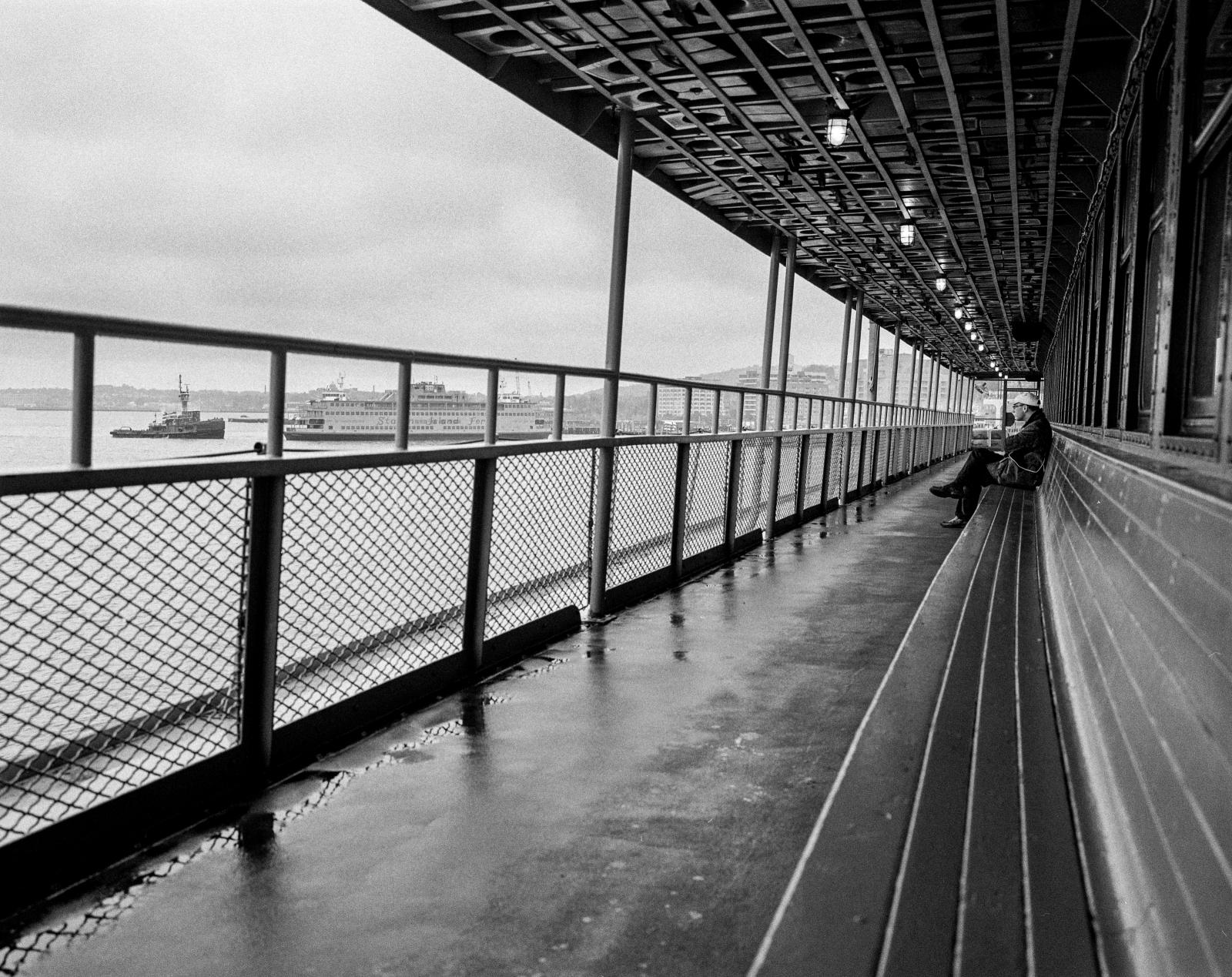 Image from Street Photography/BW Works -  Staten Island Ferry, May 2, 2012  New York Bay 