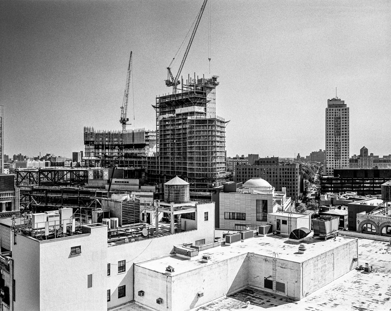 Image from B'klyn Changes -  Domed building at center/right is the famous Dime Saving...