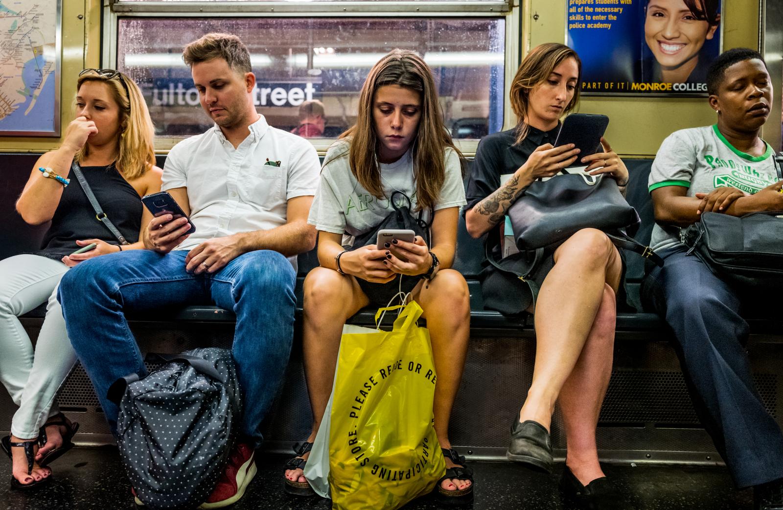 Subway Commuters 160729076